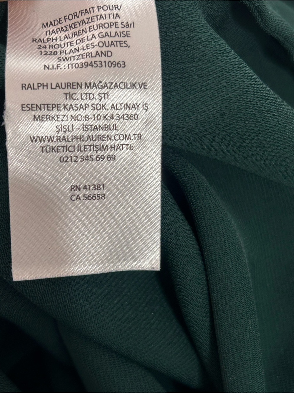 Lauren Ralph Lauren Women’s 2X Hunter Green Buckle Keyhole Blouse Long Sleeve - Picture 5 of 8
